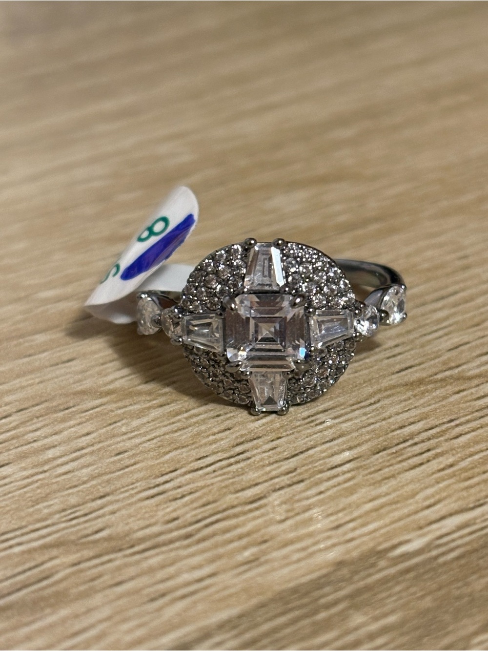 Bomb Party RG86684 The Fearless Ring CZ Size 8 Hematite